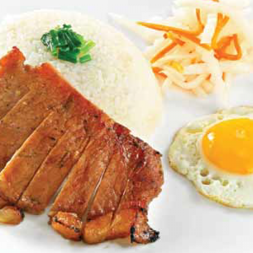 Cơm sườn trứng