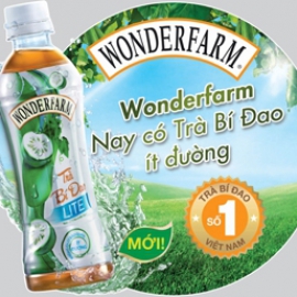 Trà bí đao wonderfarm chai