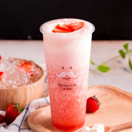 Trà dâu kem cheese